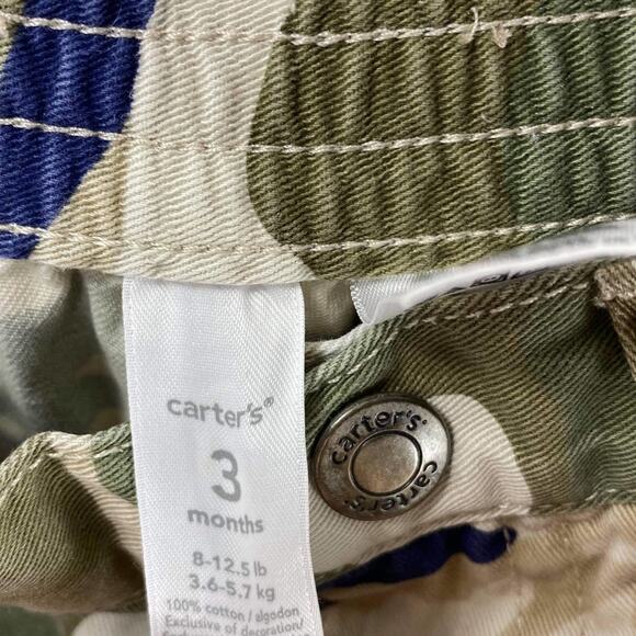 CARTER'S Infant Camo Print Boy's Shorts 3 Months - Picture 3 of 8